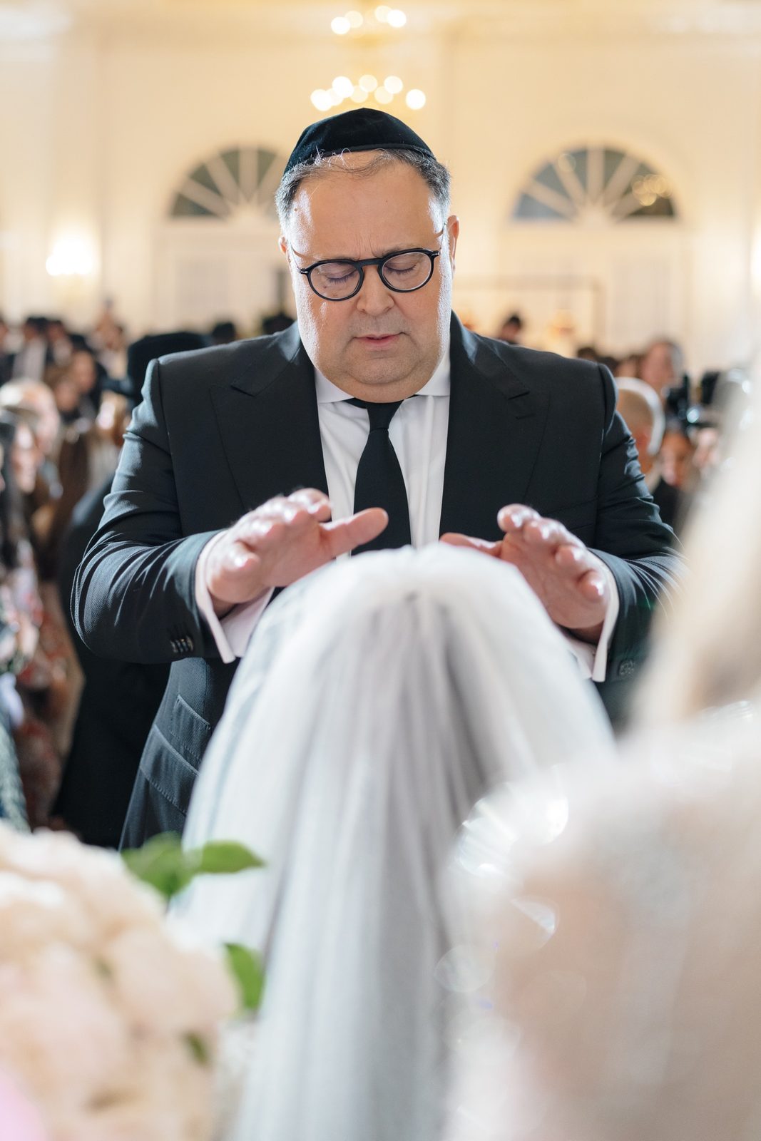 A blessing over Adina at the bedeken