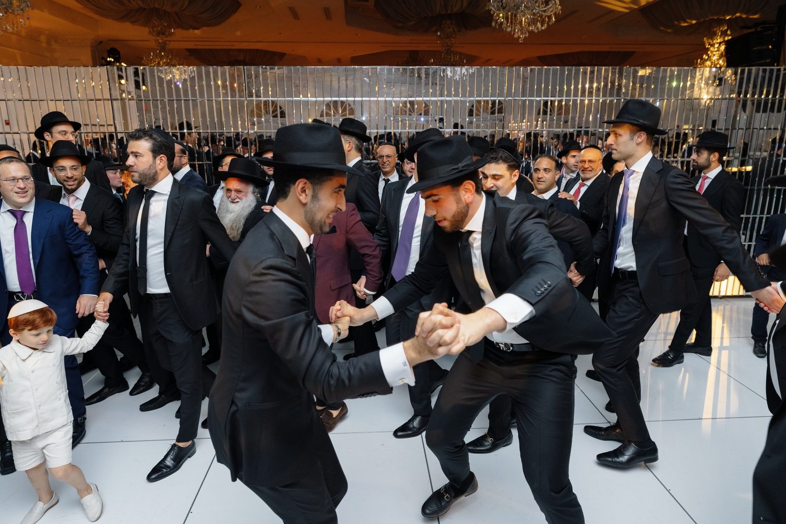 The men’s side of the dance floor