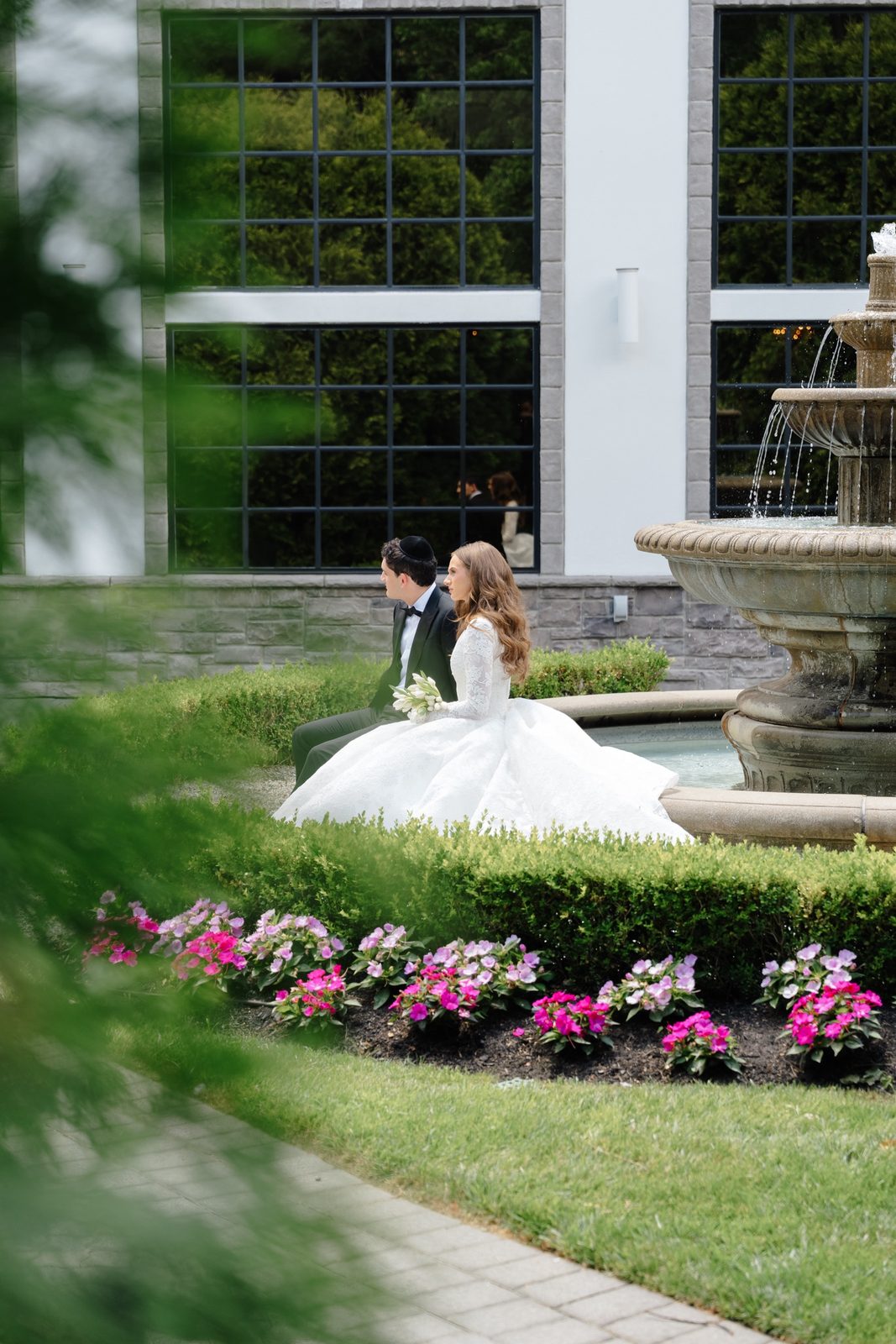 Atara by the garden fountain at The Addison Park