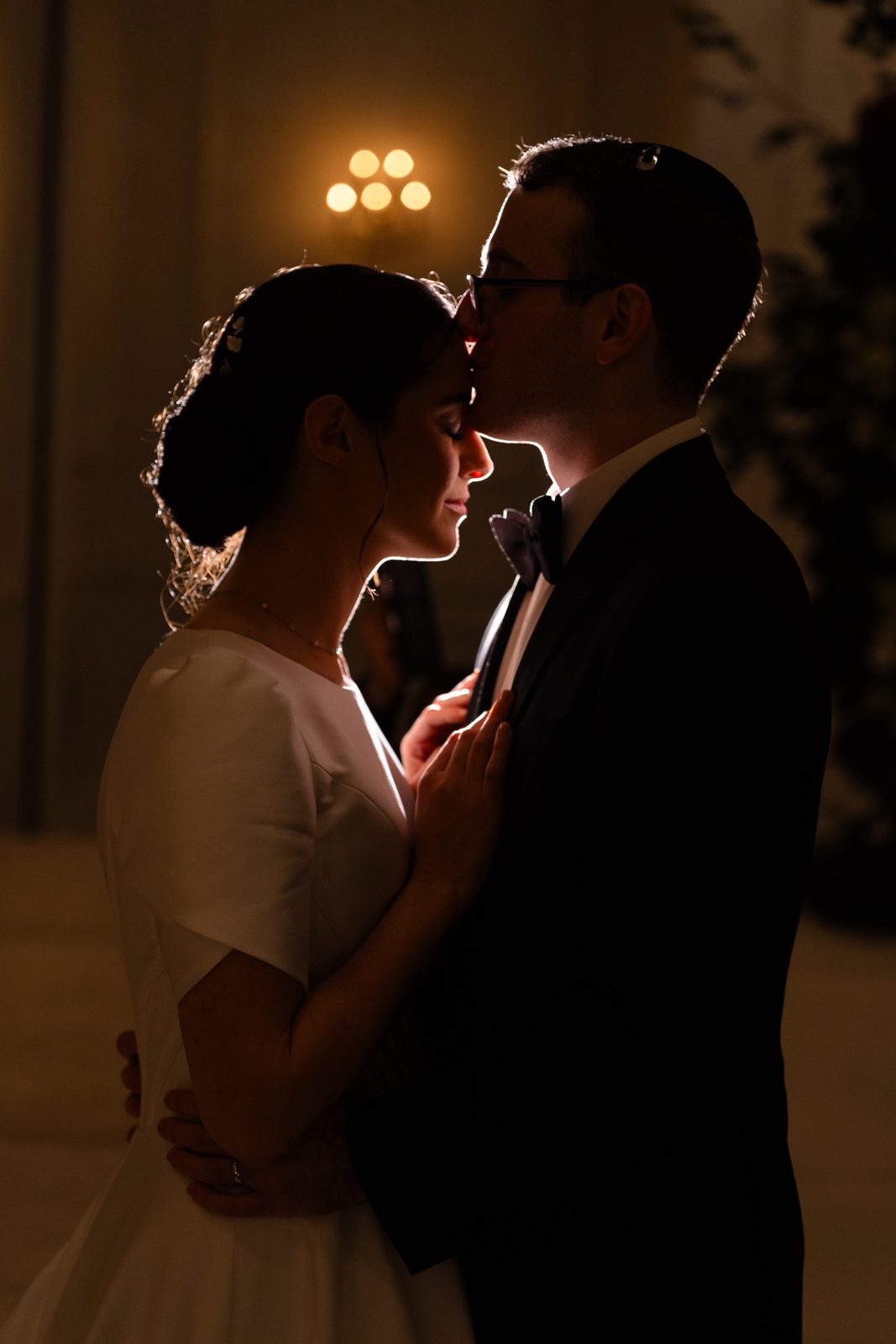 A quiet moment together after the ceremony
