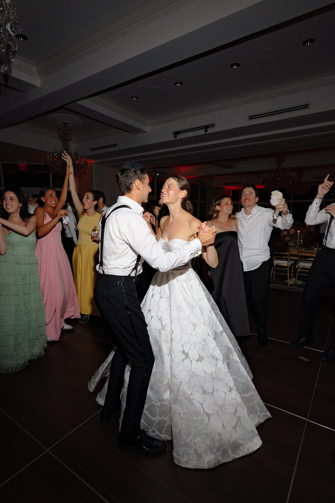Allie and Charlie's first dance in the ballroom at Trump National Westchester