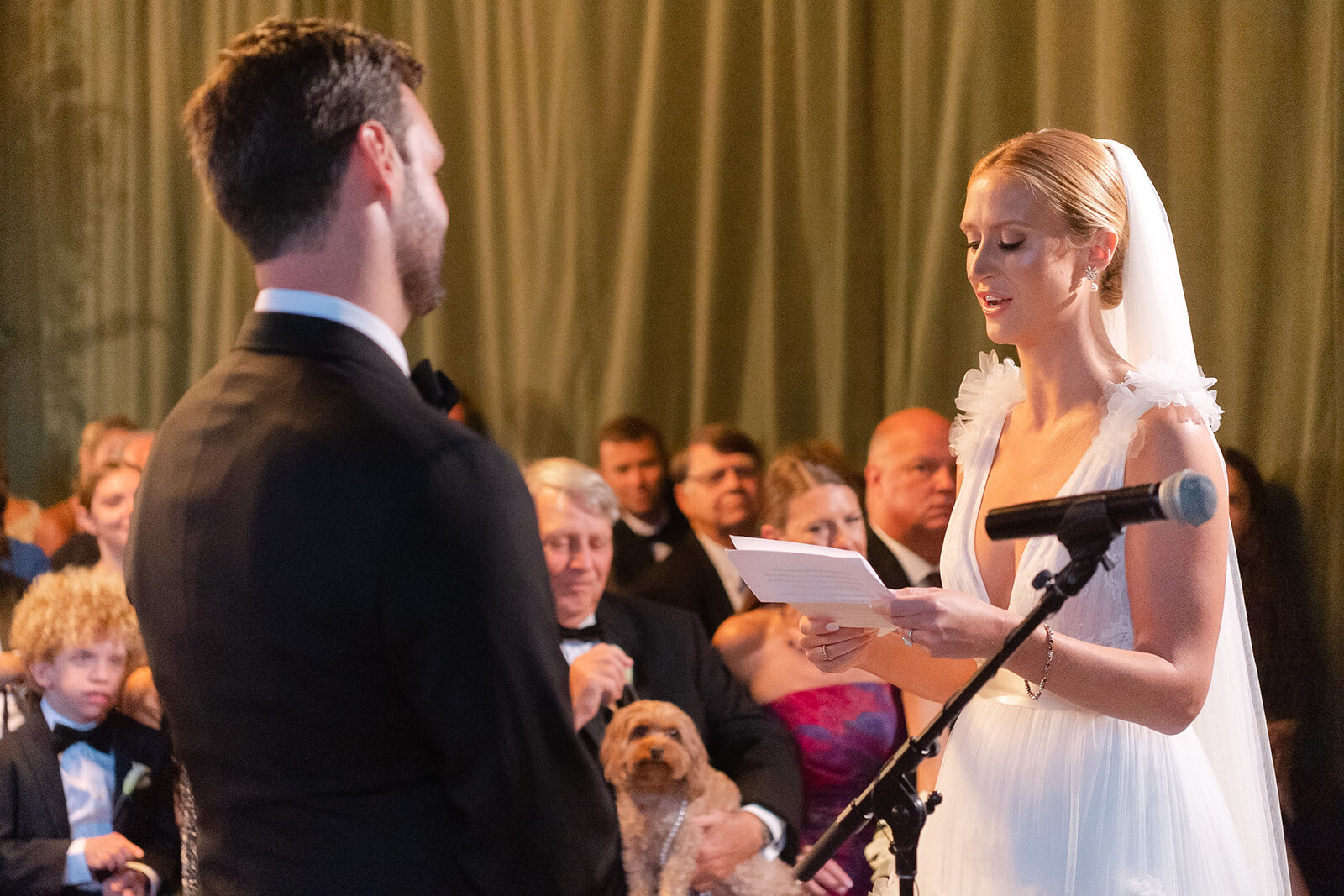 Ashley reads her vows to Kendall