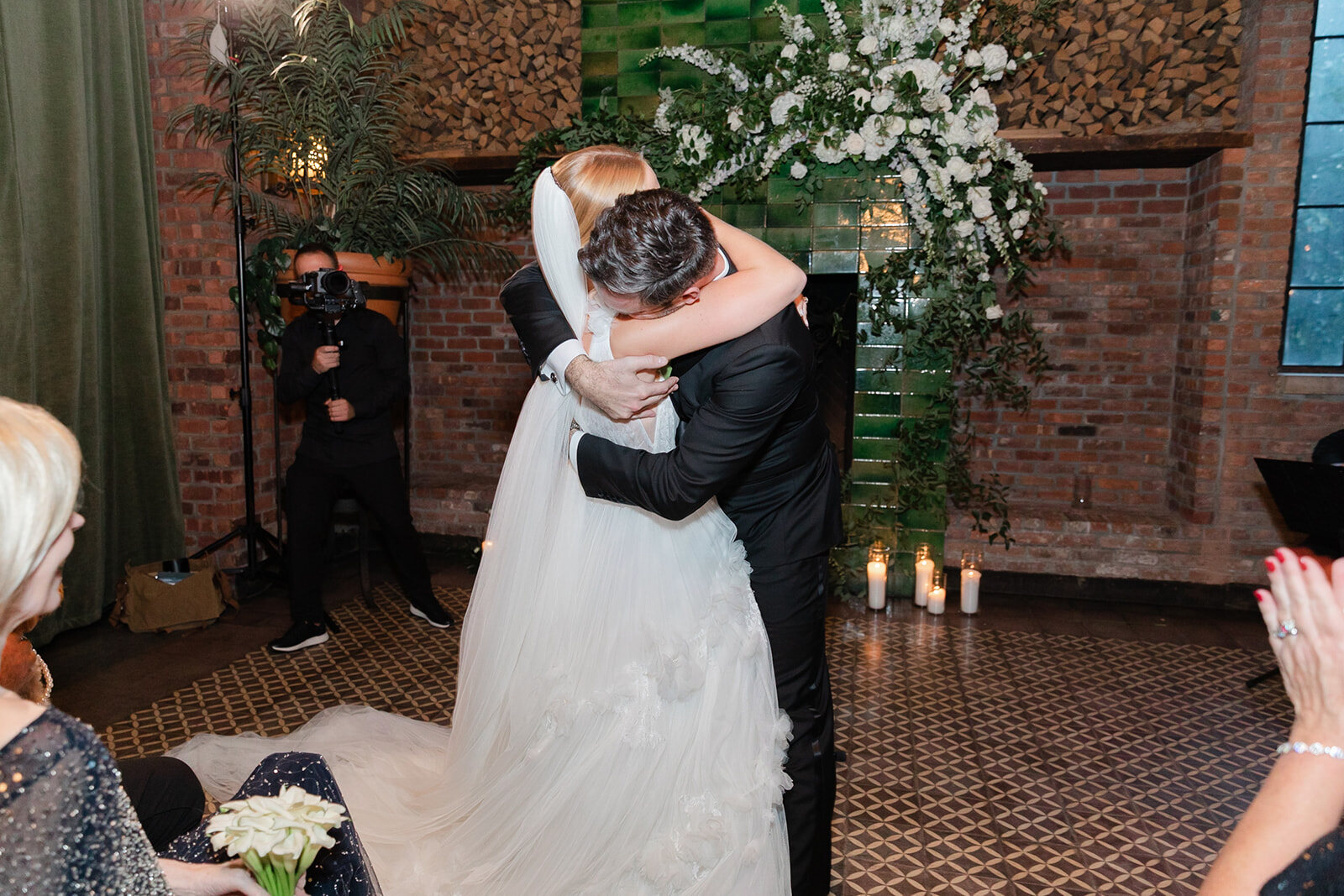 Ashley and Kendall’s first kiss in front of the fireplace