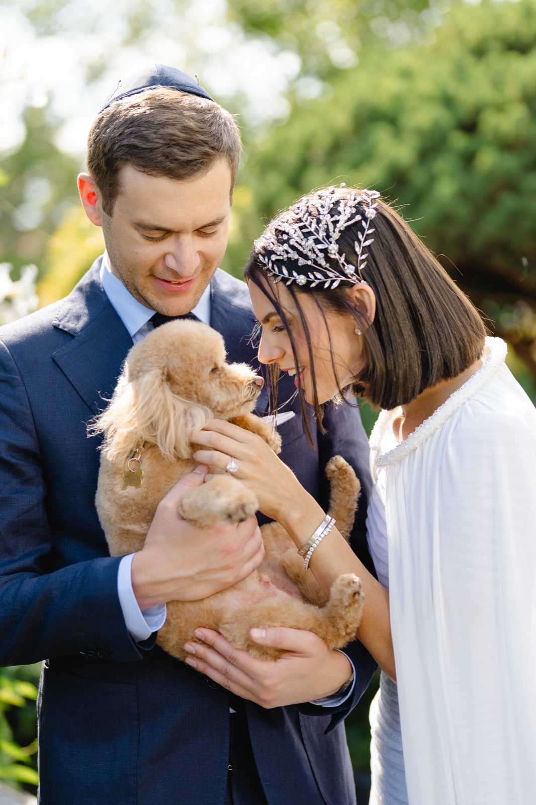 Daniella and Adam with their dog