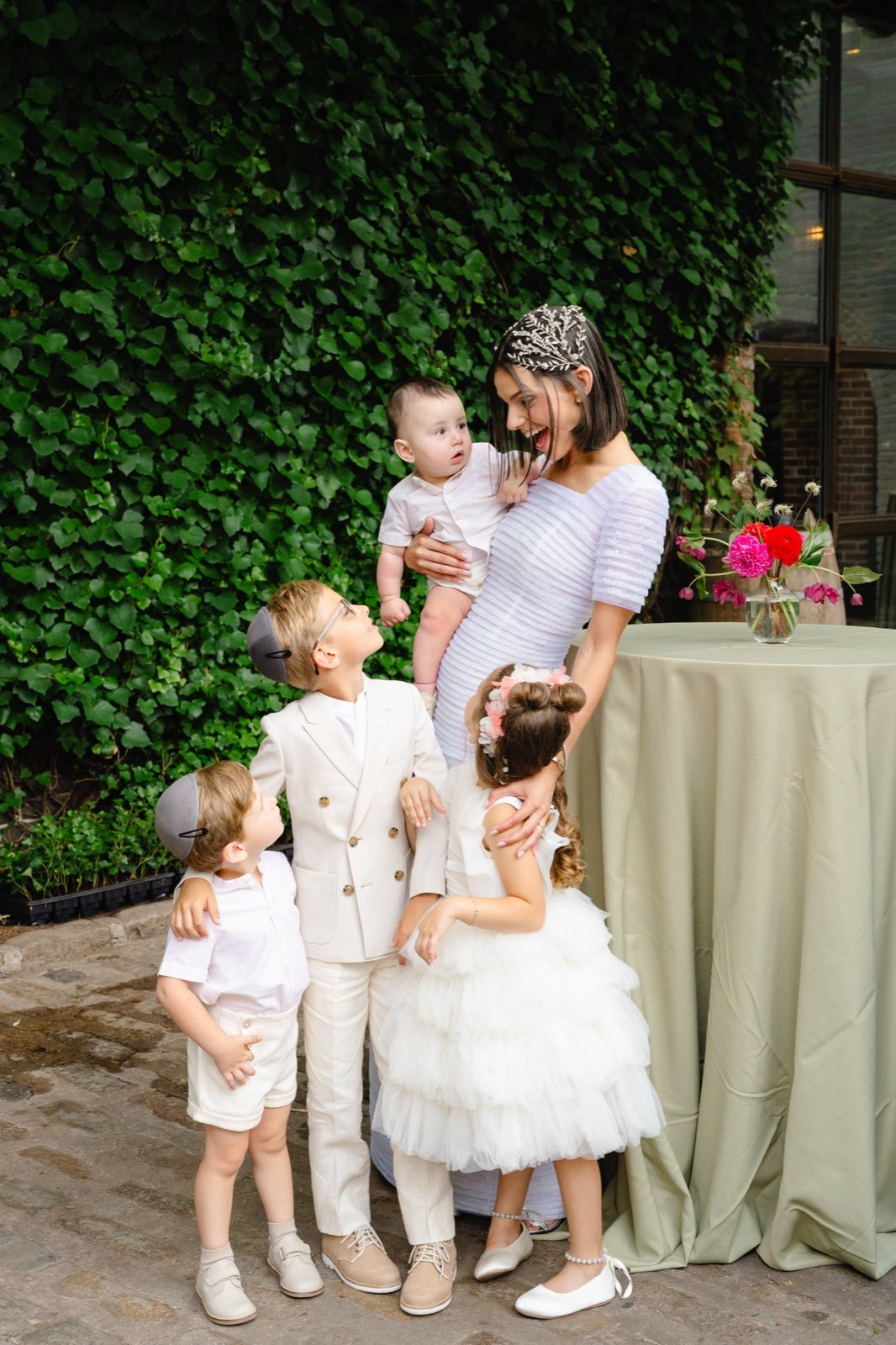 Daniella with the children
