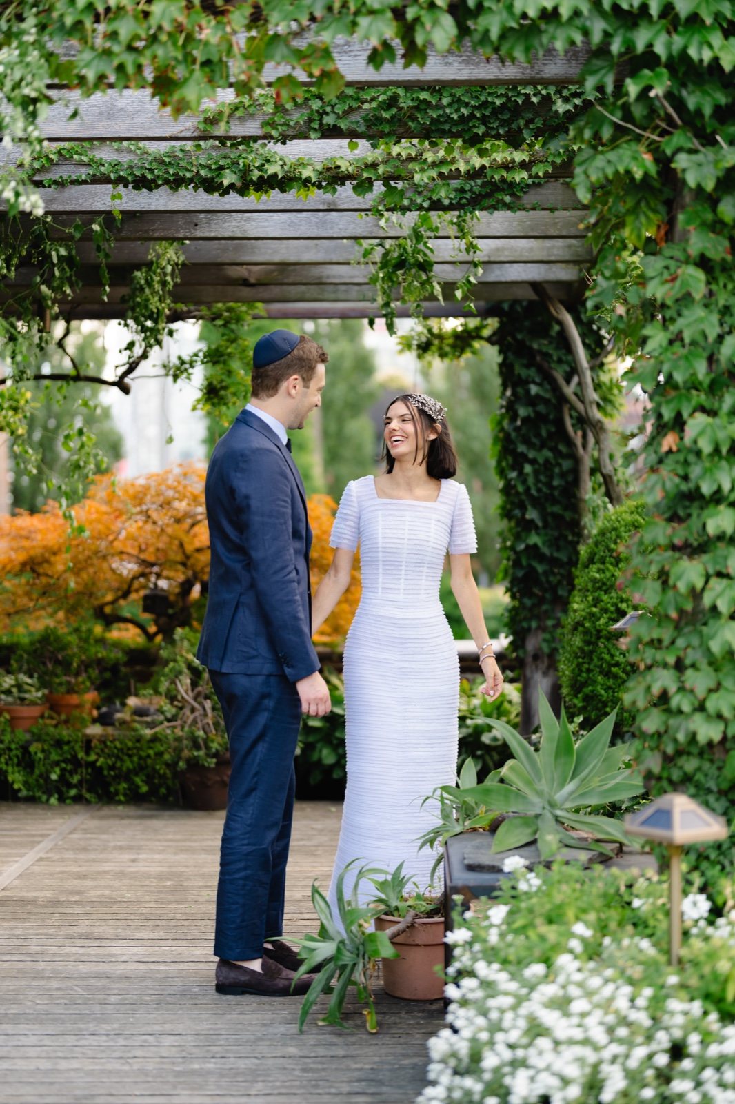 Daniella and Adam in the pergola