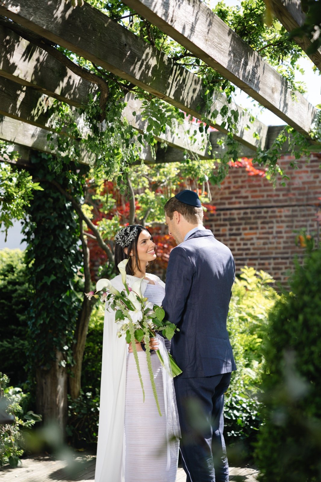 Daniella and Adam in the garden