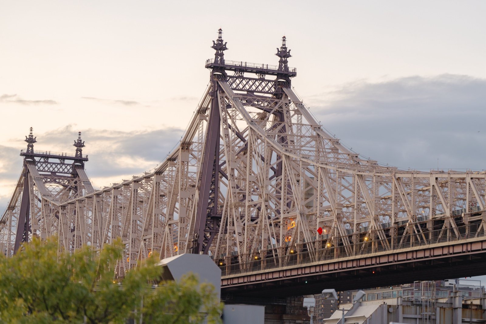 The Queensboro Bridge at sunset