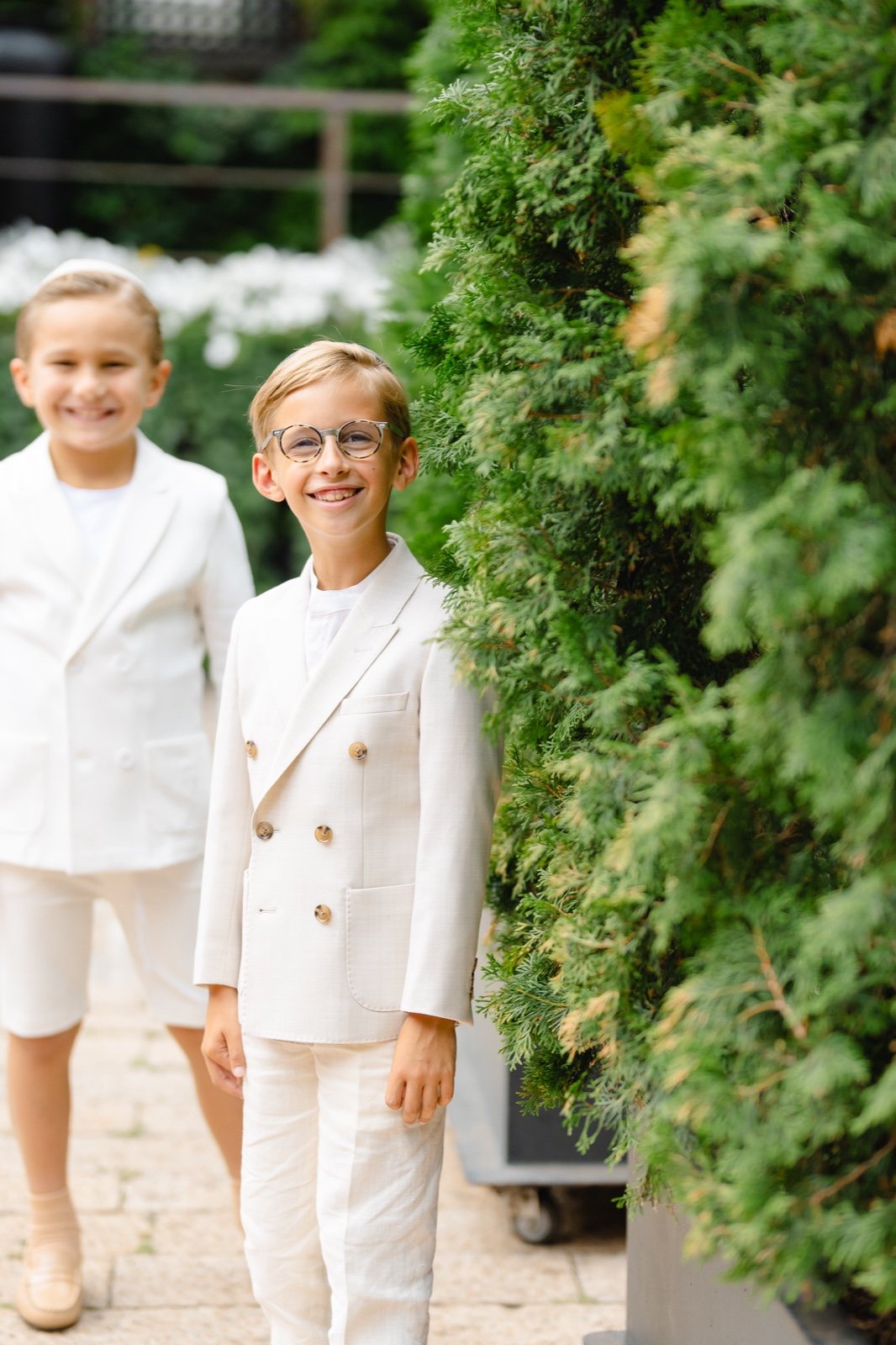 The boys in white