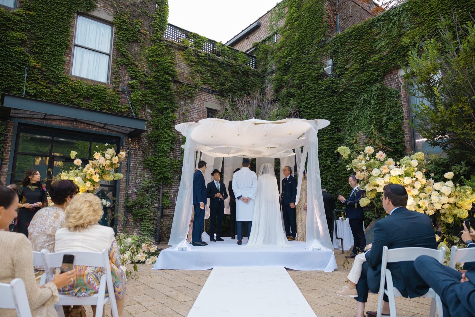 Under the chuppah