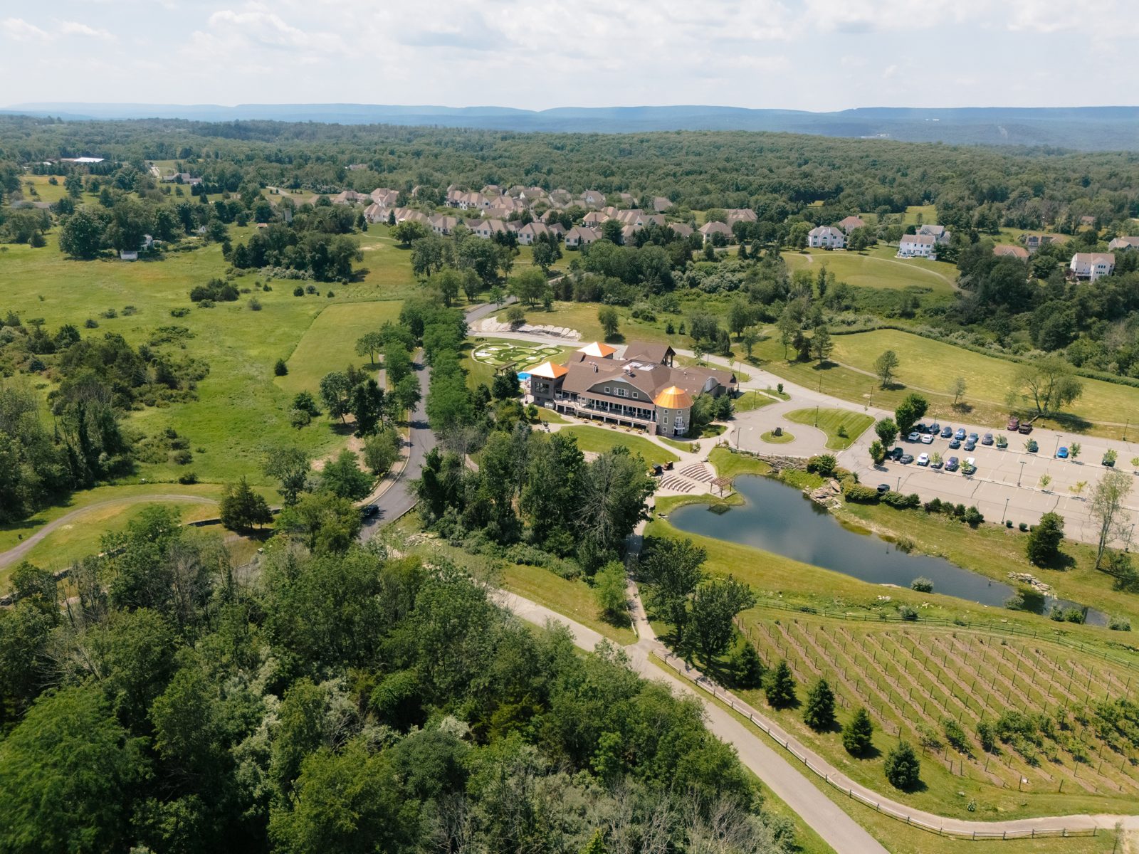 Bear Brook Valley from above — rolling green hills of northern New Jersey