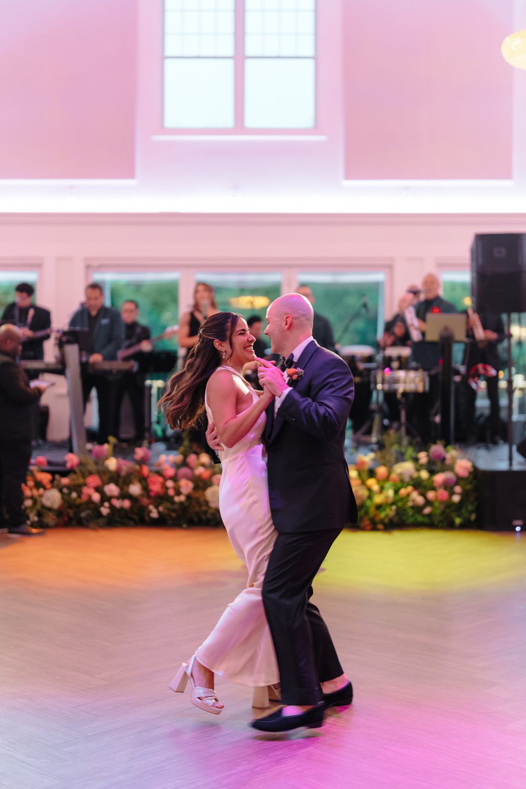The reception at Dharma and Casey&rsquo;s Bear Brook Valley wedding