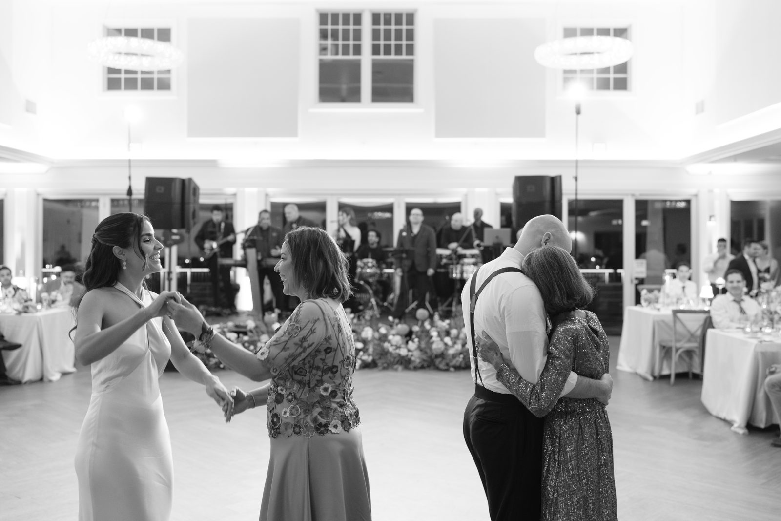 The reception at Dharma and Casey&rsquo;s Bear Brook Valley wedding