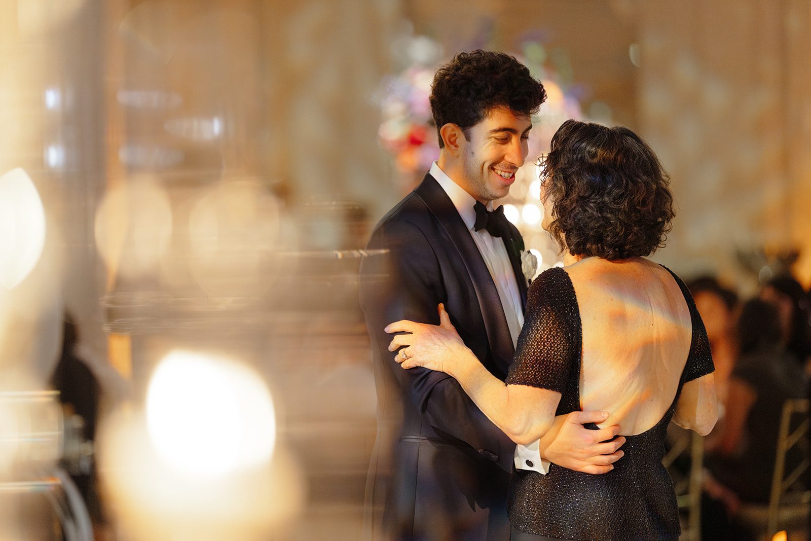 Ben dances with his mother
