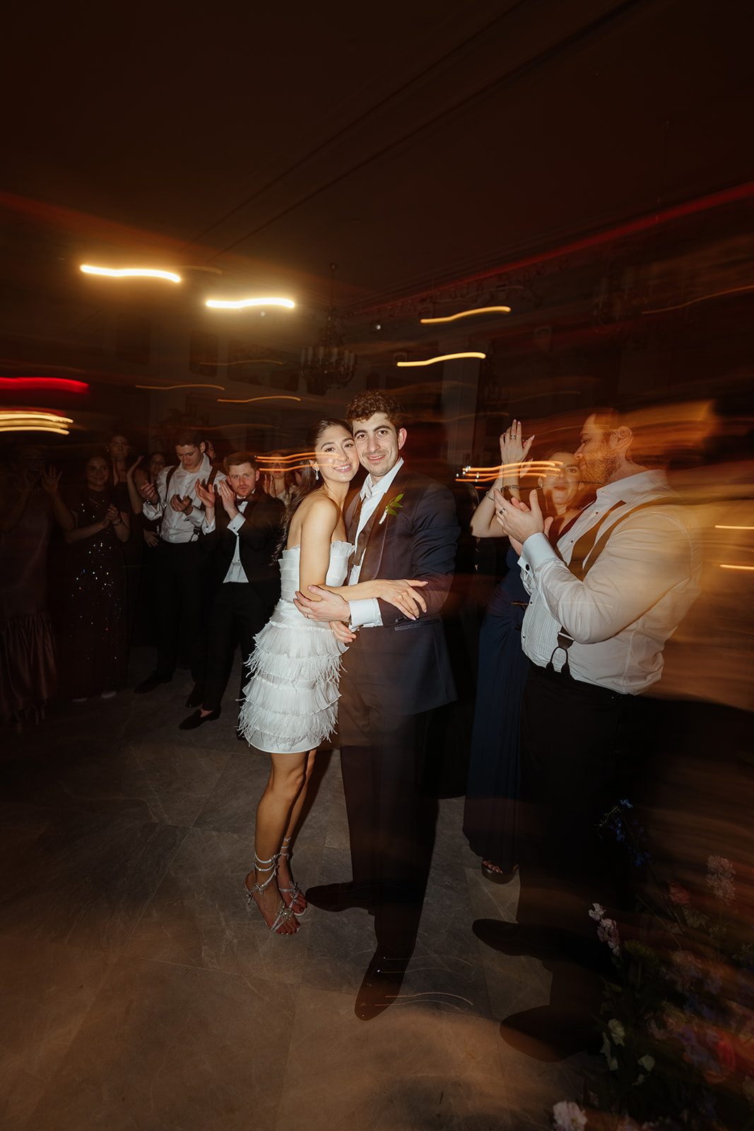 Dori and Ben in the blur of the last dances