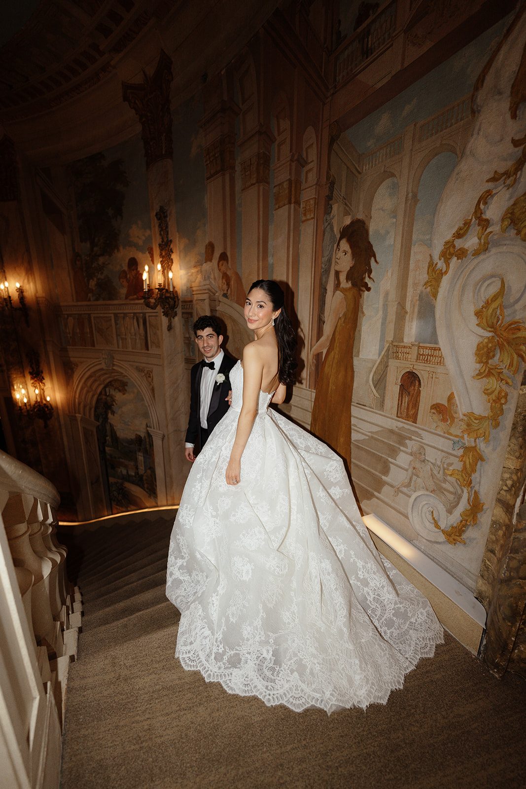 A quiet kiss away from the party at The Pierre