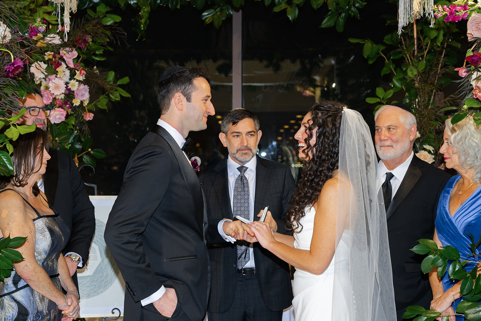 The ceremony under the chuppah
