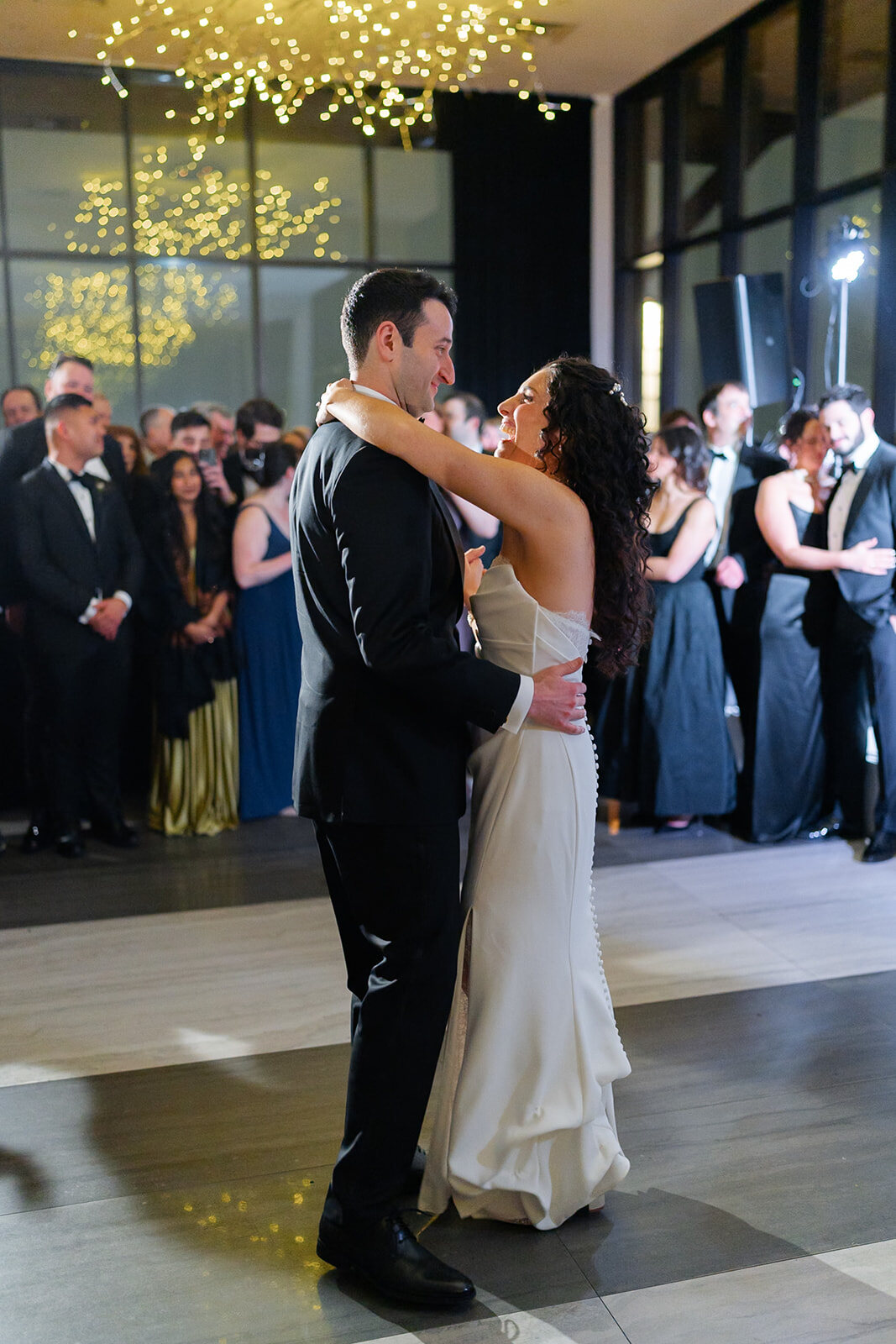 The first dance under the lights