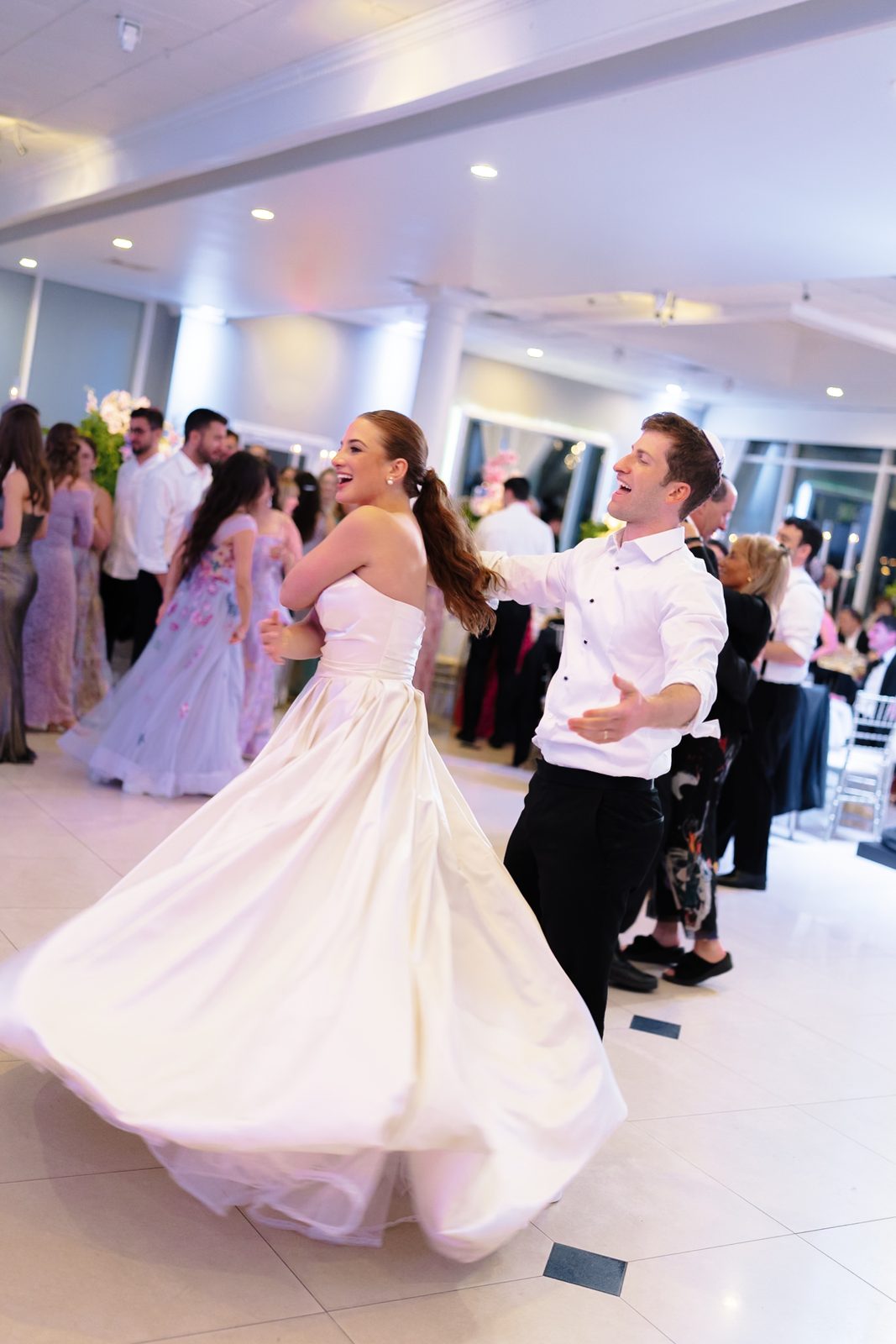 A spin during the first dance at Greentree Country Club, New Rochelle NY