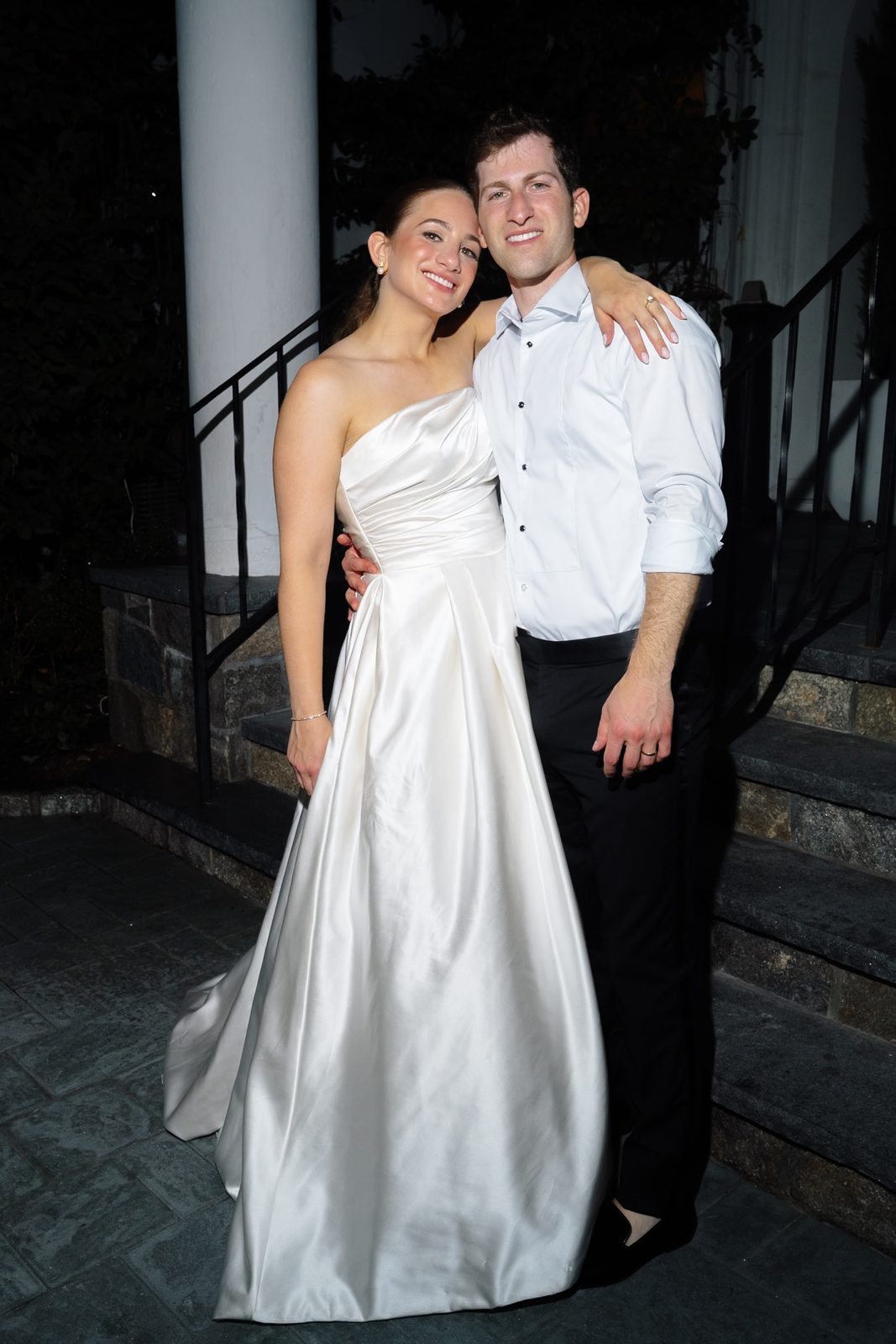 A last portrait outside at night, Greentree Country Club, New Rochelle NY