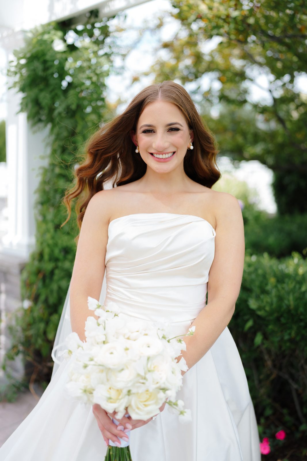 Portrait under the pergola at Greentree Country Club, New Rochelle NY
