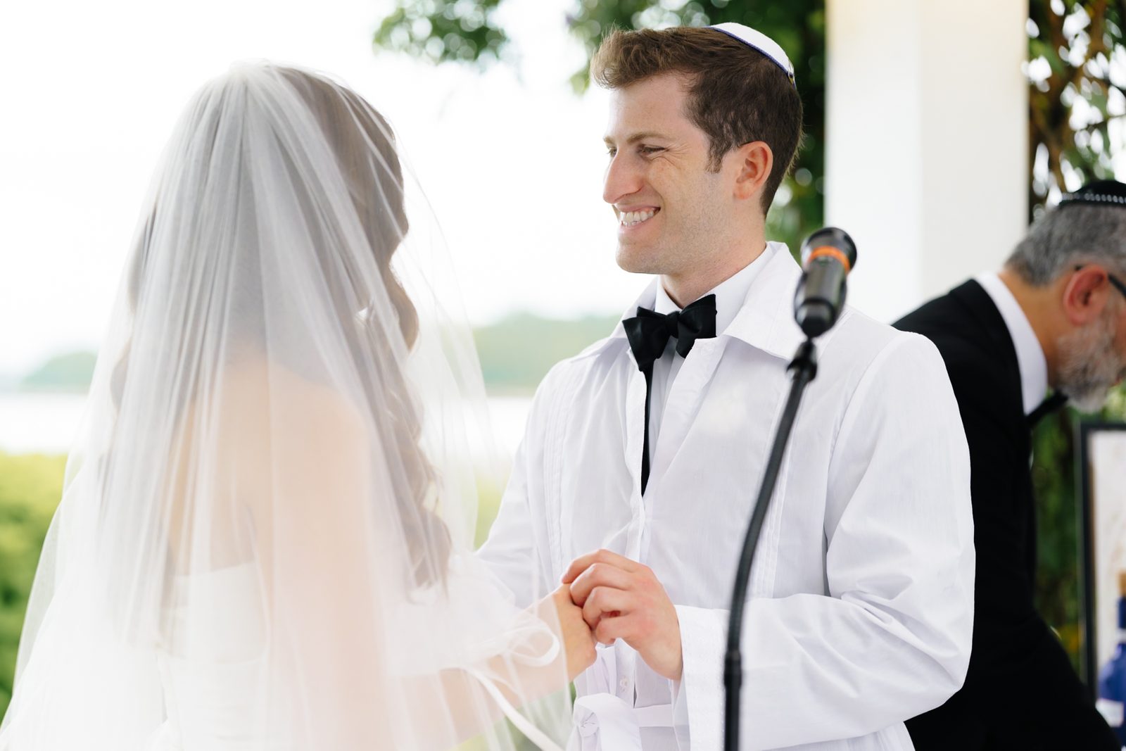 Vows beneath the veil at Greentree Country Club, New Rochelle NY