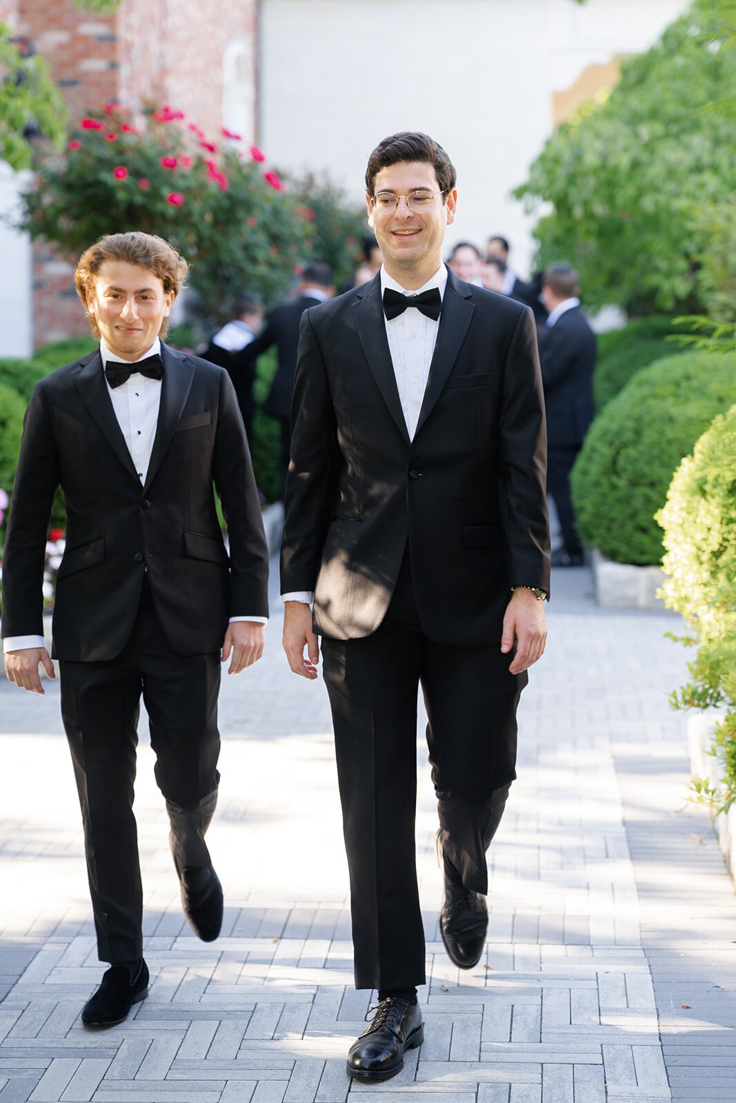 Nate walks the processional with his father