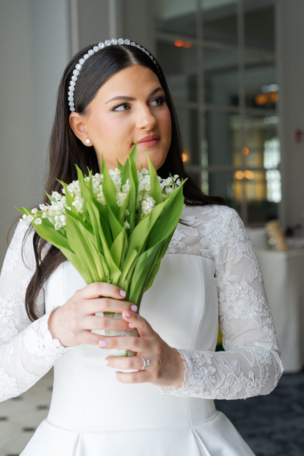 Lily of the valley in Goldie’s hands