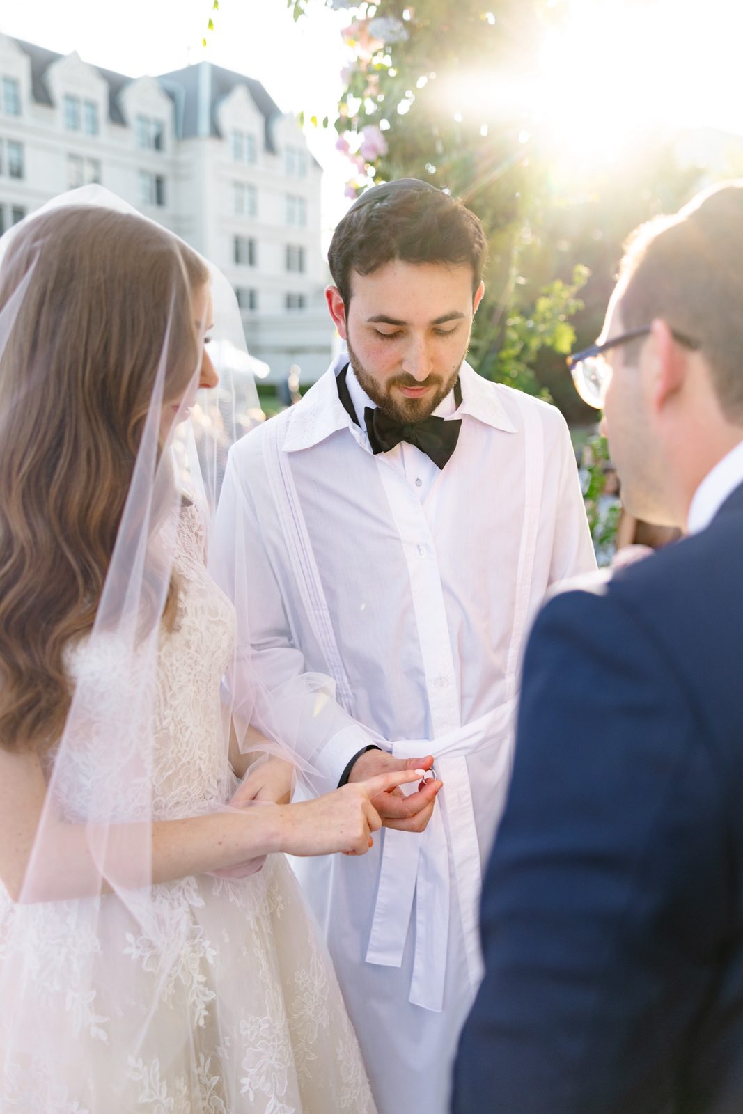 The ceremony up close under the chuppah