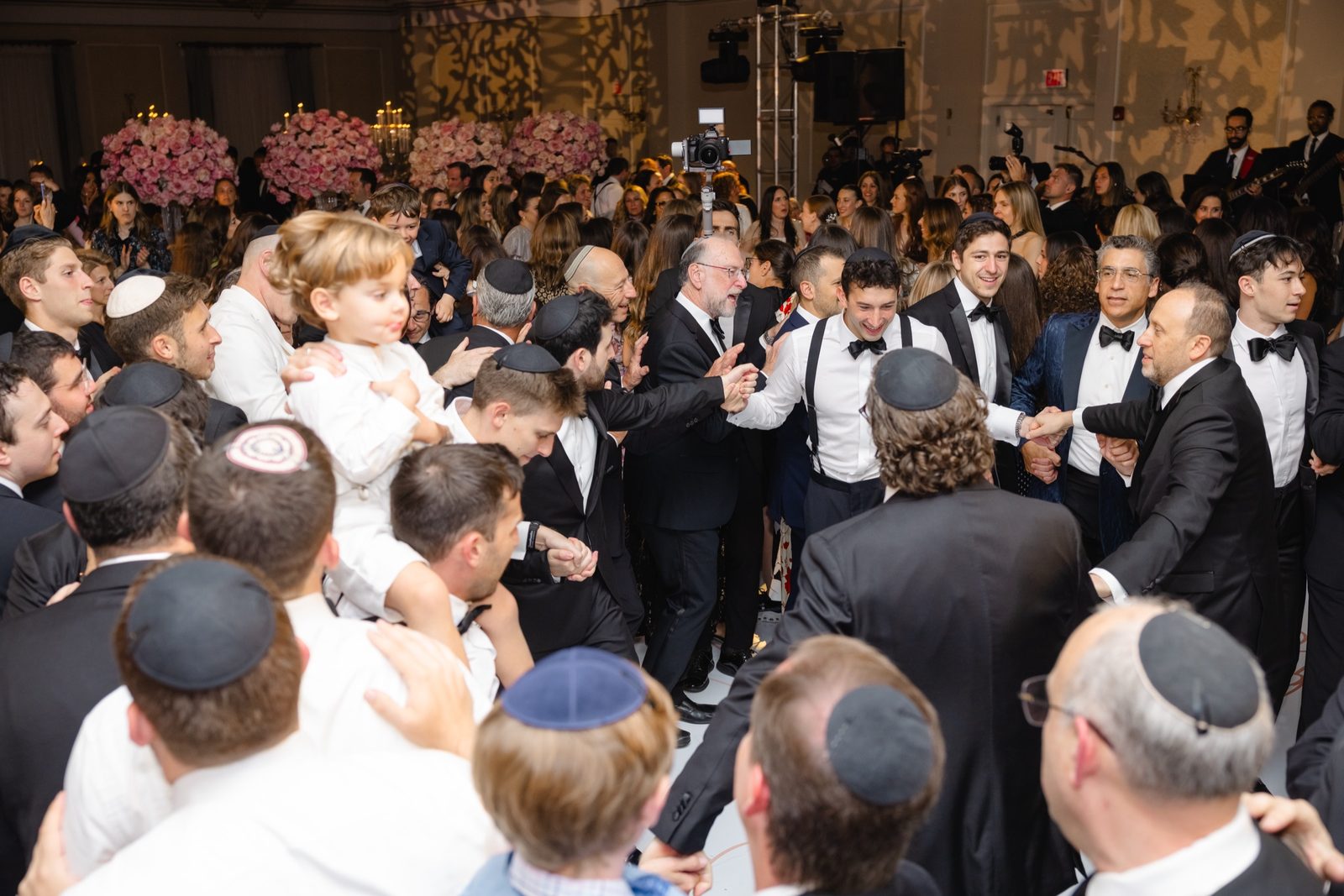 The dancing in the ballroom