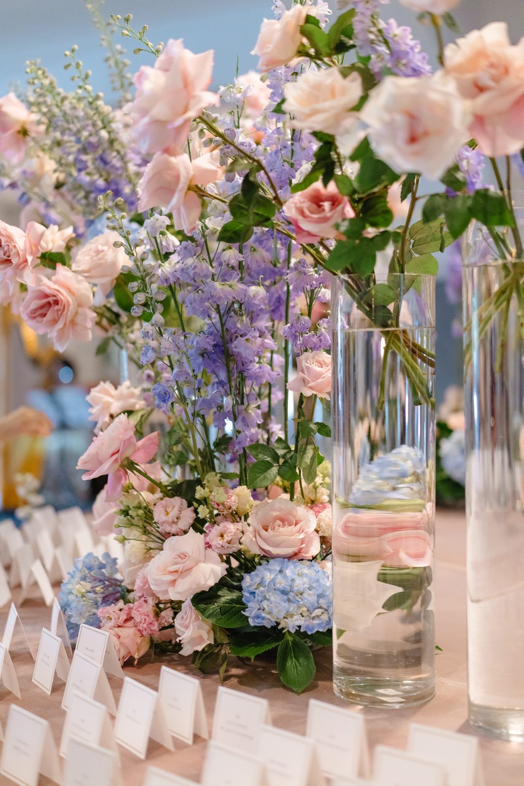 Pastel florals in purple and pink