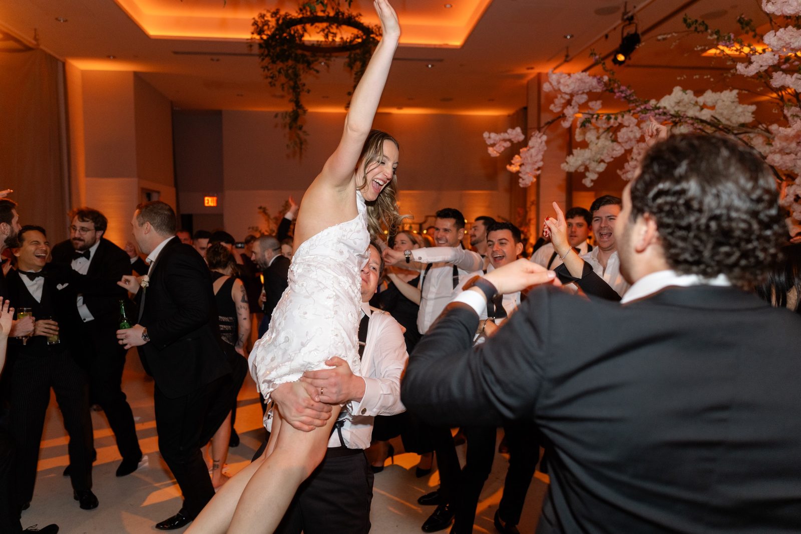 Amanda lifted up on the dance floor