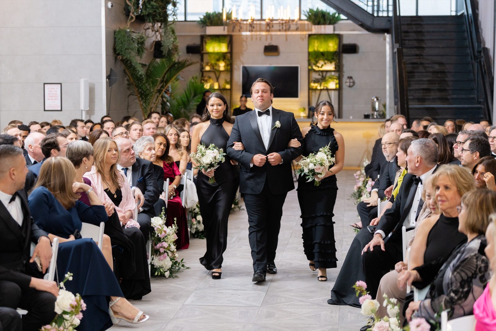 The processional down the aisle