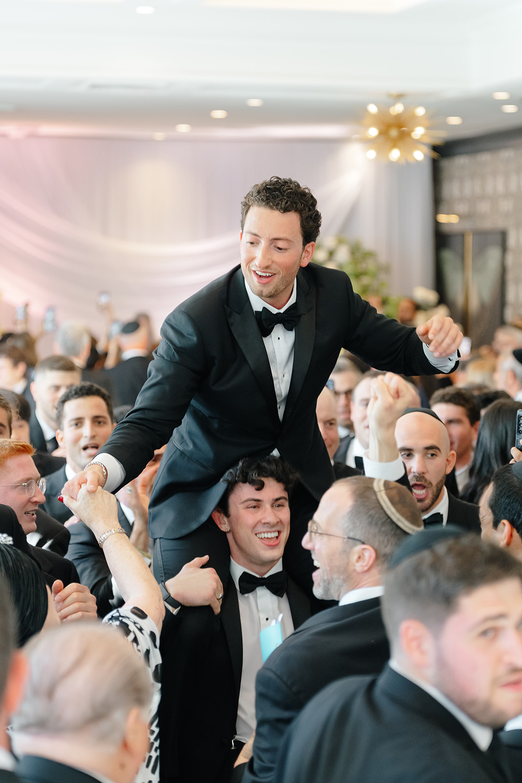 The bedeken and tisch at Rebecca and Phil’s wedding at The Lannin, moments of song and family