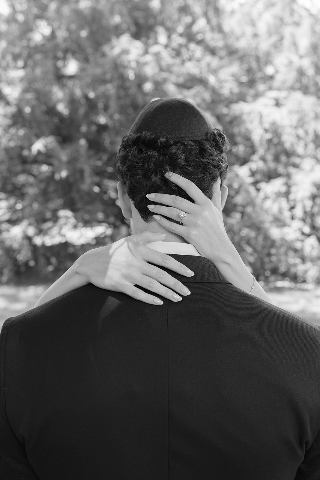 Rebecca and Phil during their couple session on their wedding day