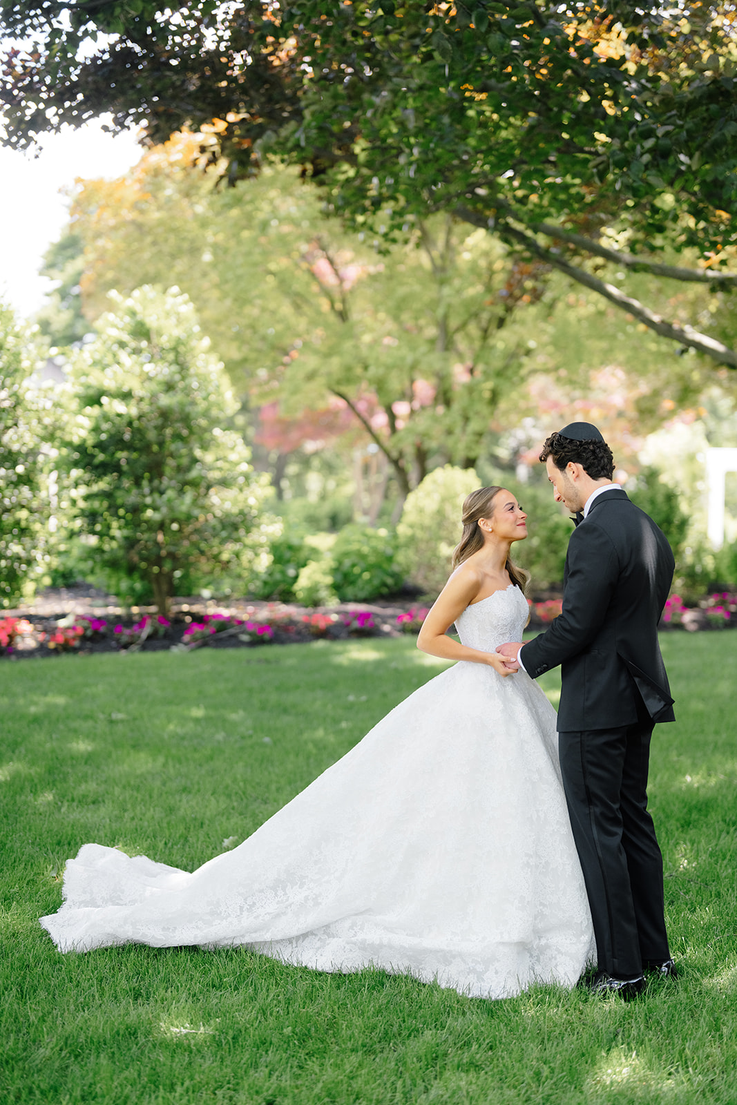 Rebecca and Phil during their couple session on their wedding day