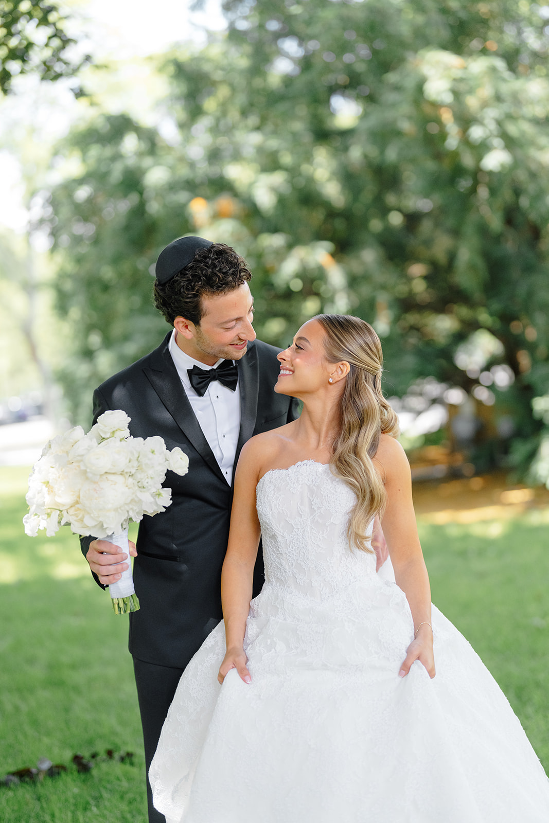 Rebecca and Phil during their couple session on their wedding day