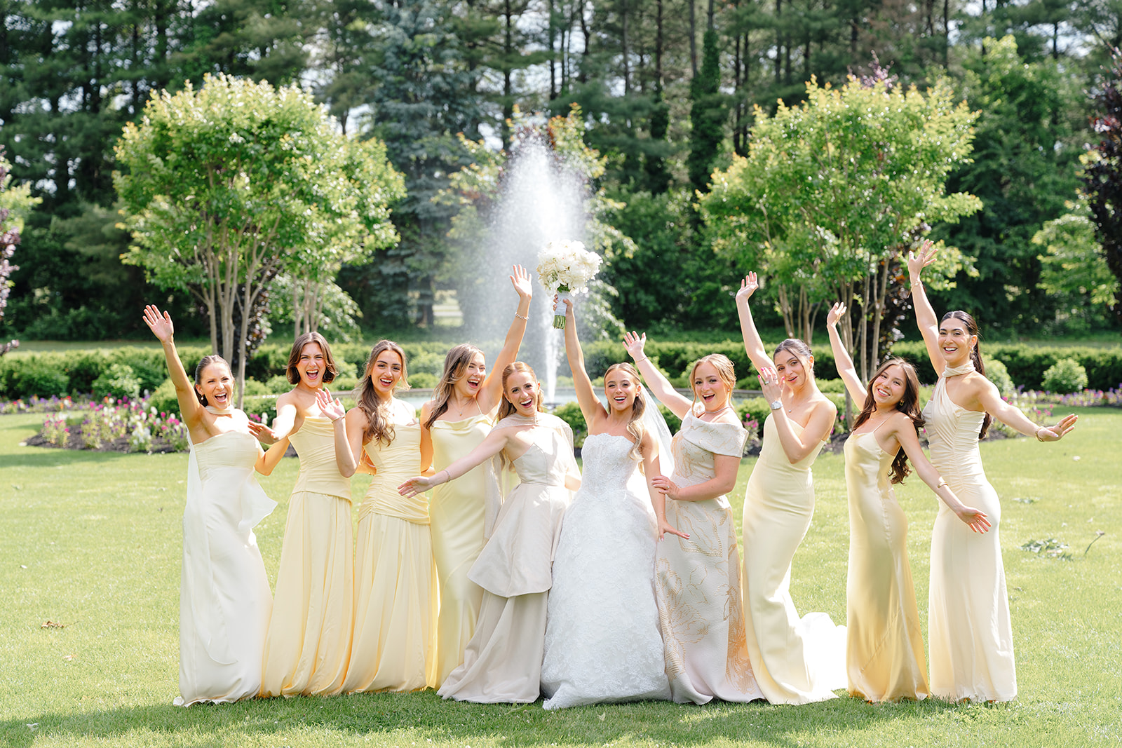 A portrait of Rebecca and Phil on their wedding day