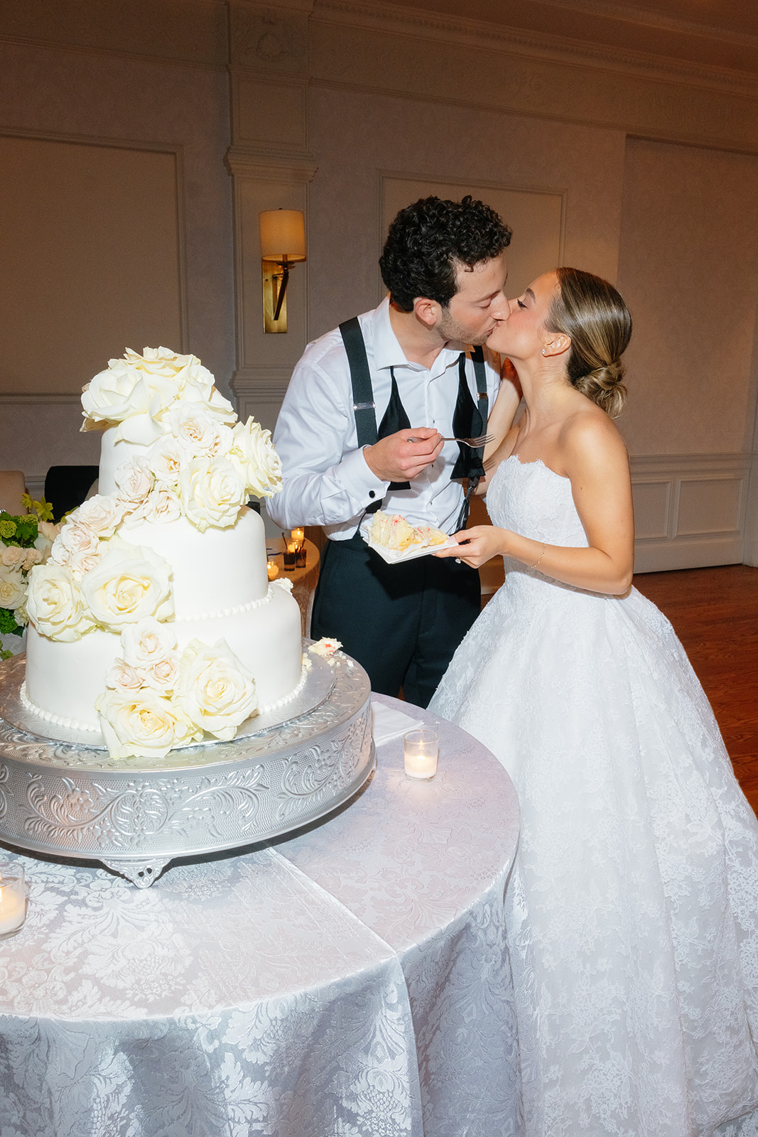 The reception at Rebecca and Phil’s wedding at The Lannin — a packed dance floor all night