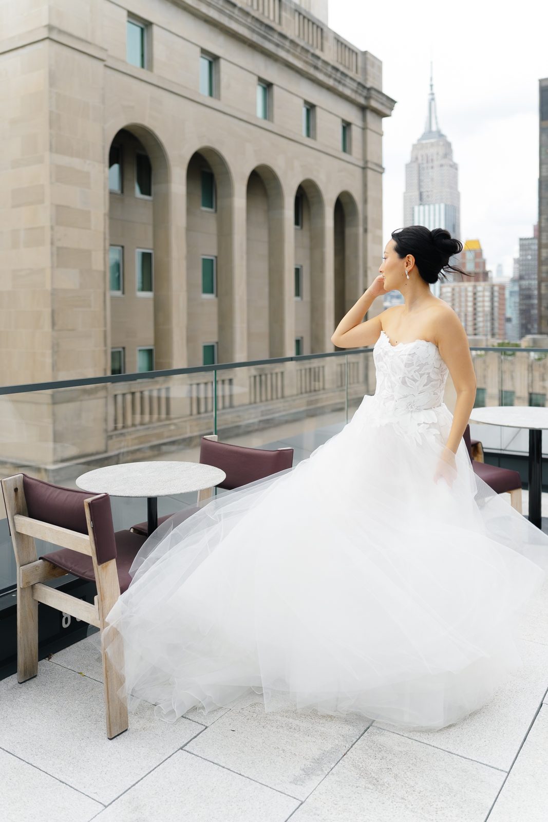 Rooftop garden ceremony at Le Jardin sur Madison, New York