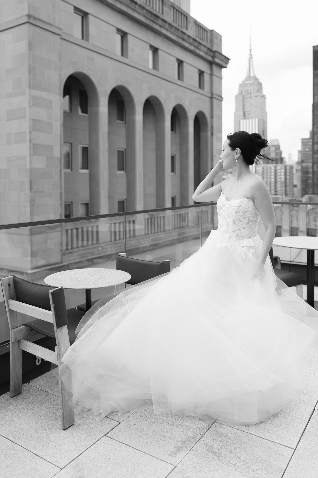Rooftop garden ceremony at Le Jardin sur Madison, New York