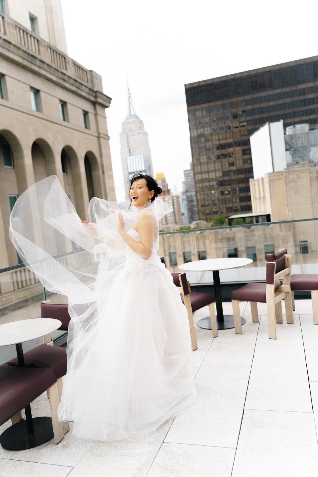 Rooftop garden ceremony at Le Jardin sur Madison, New York