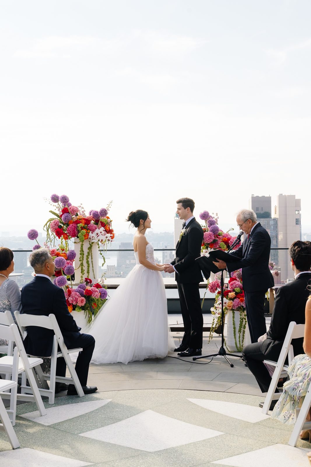 Rooftop garden ceremony at Le Jardin sur Madison, New York