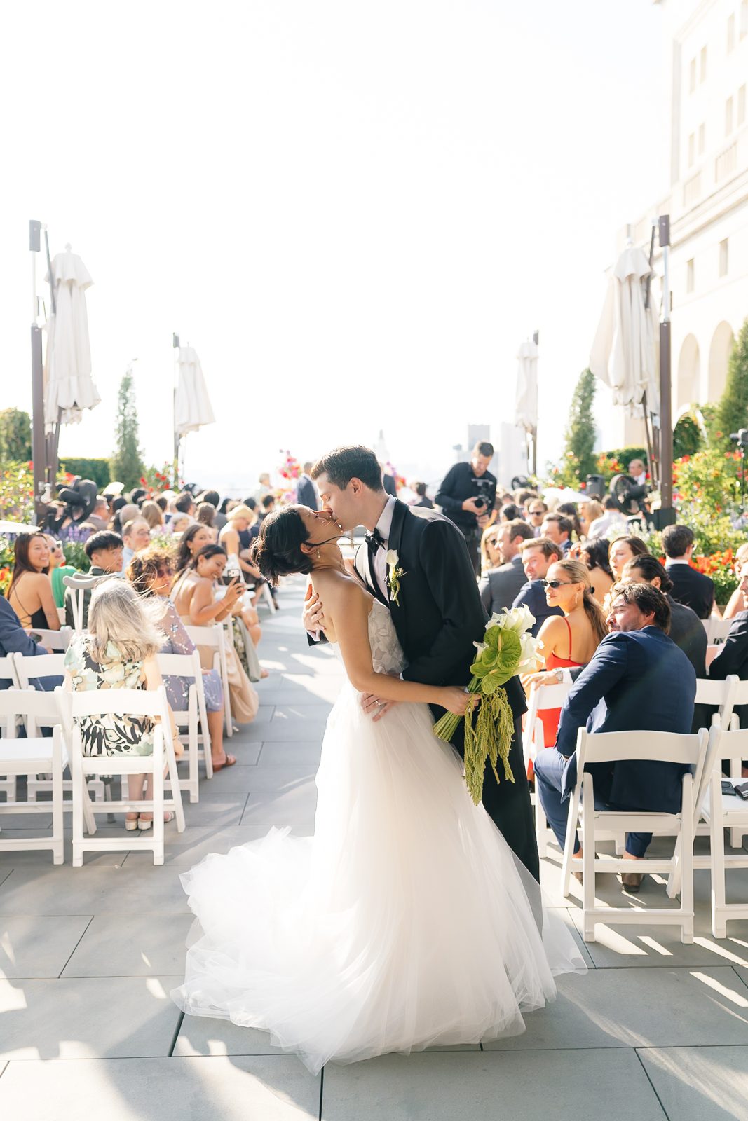 Rooftop garden ceremony at Le Jardin sur Madison, New York