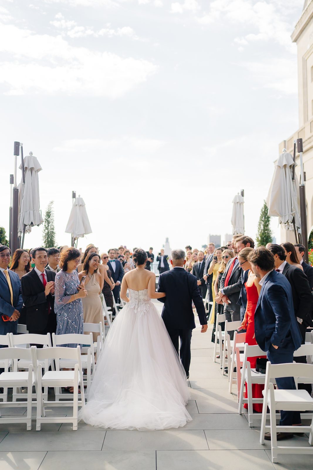 Rooftop garden ceremony at Le Jardin sur Madison, New York