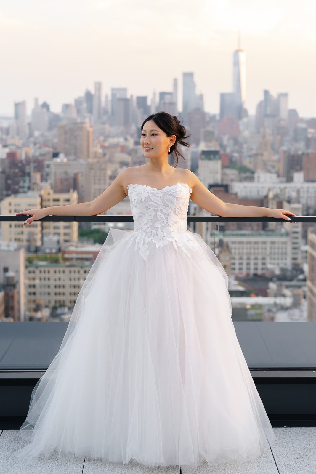 Bride and groom portraits in Madison Square Park and NoMad, New York City