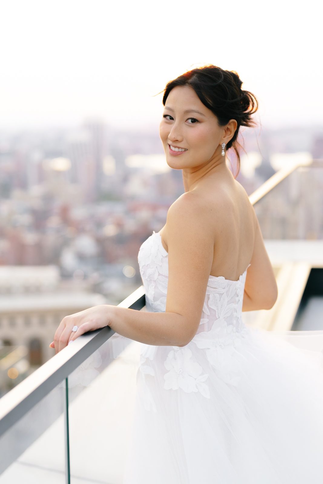 Bride and groom portraits in Madison Square Park and NoMad, New York City