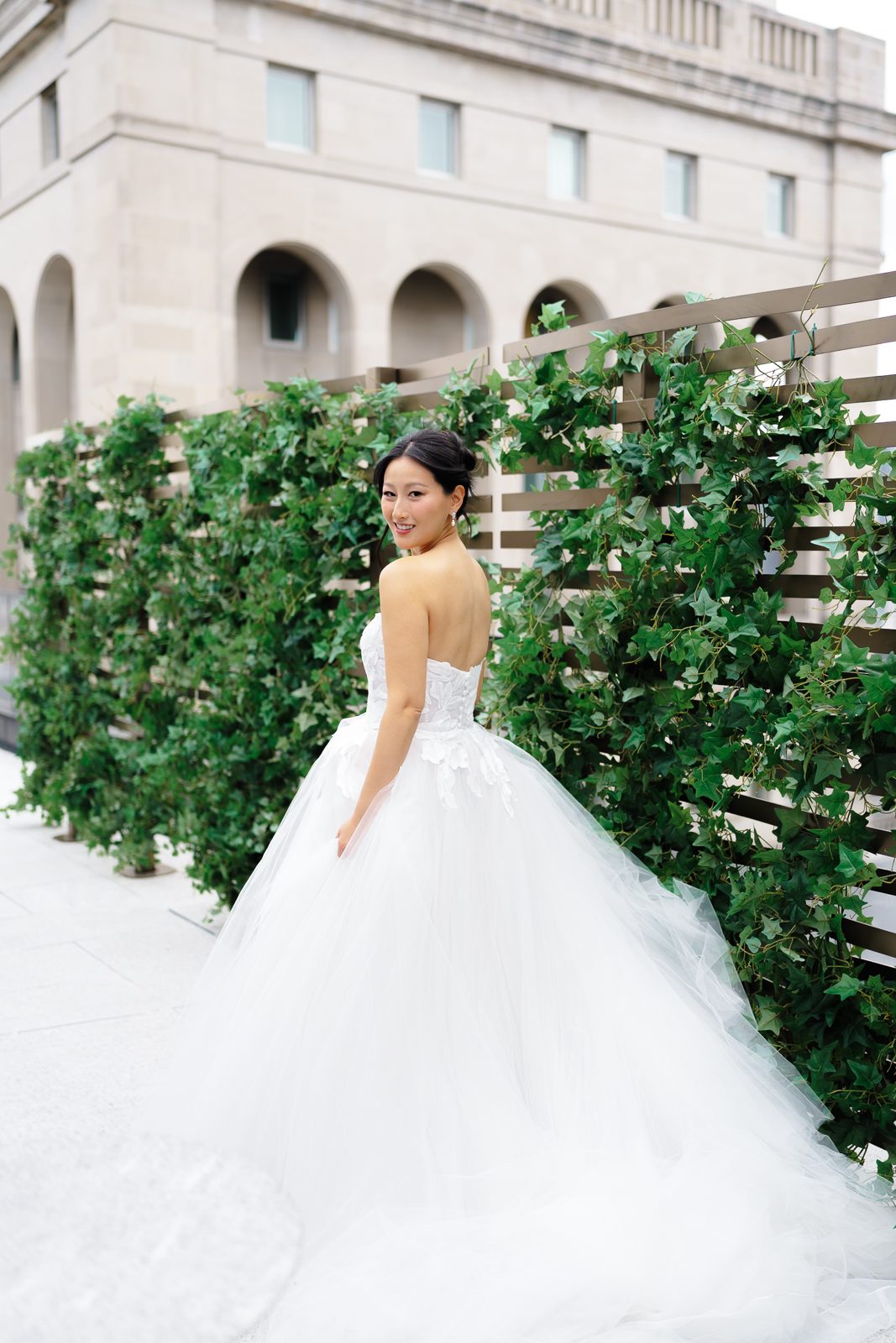 Bride and groom portraits in Madison Square Park and NoMad, New York City