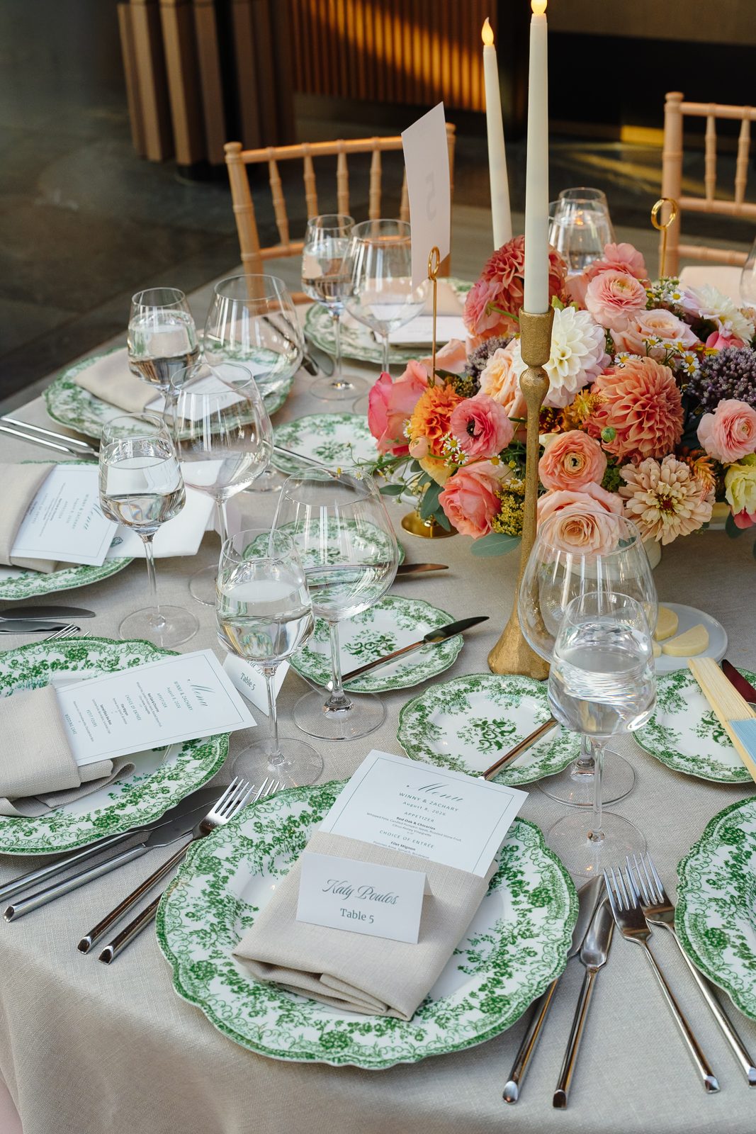 Wedding reception at Le Jardin sur Madison, New York